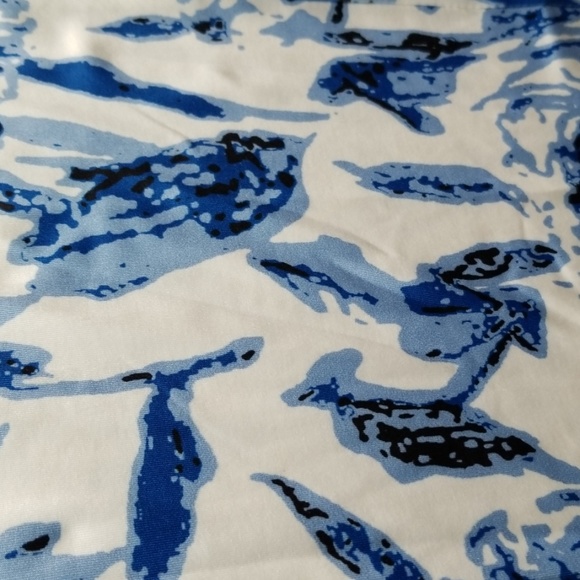 sz M Blue floral jumpsuit - Picture 3 of 4